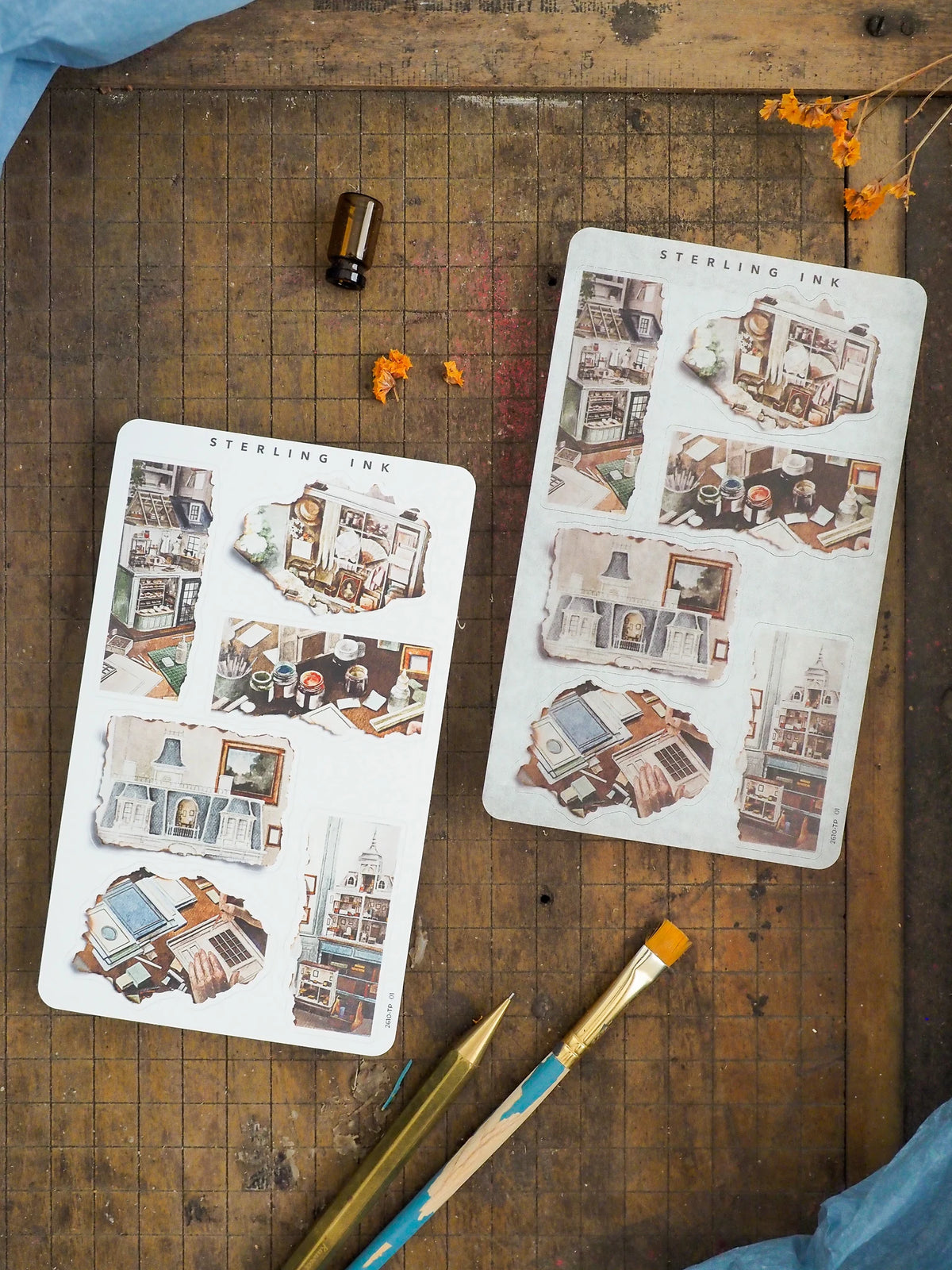 Torn Paper Stickers - October 2026