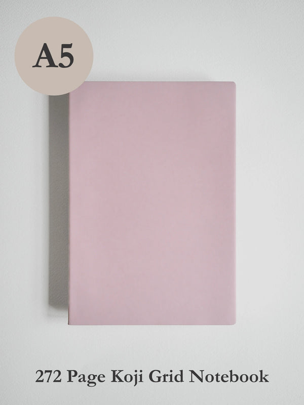 A5 272 Page Grid Notebook - Koji Paper