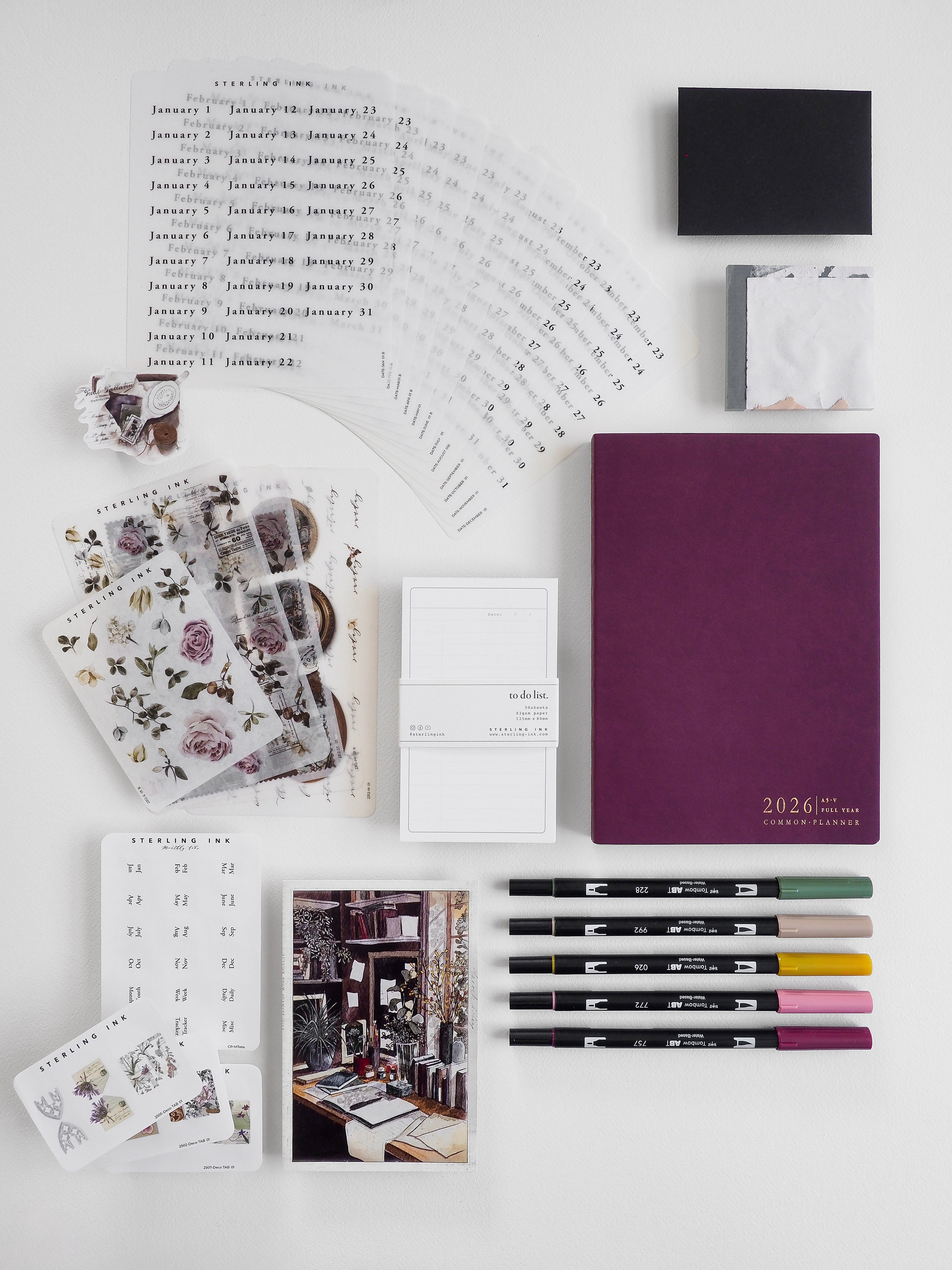 2026 Common Planner Bundle | A5 Vertical Full Year Common Planner