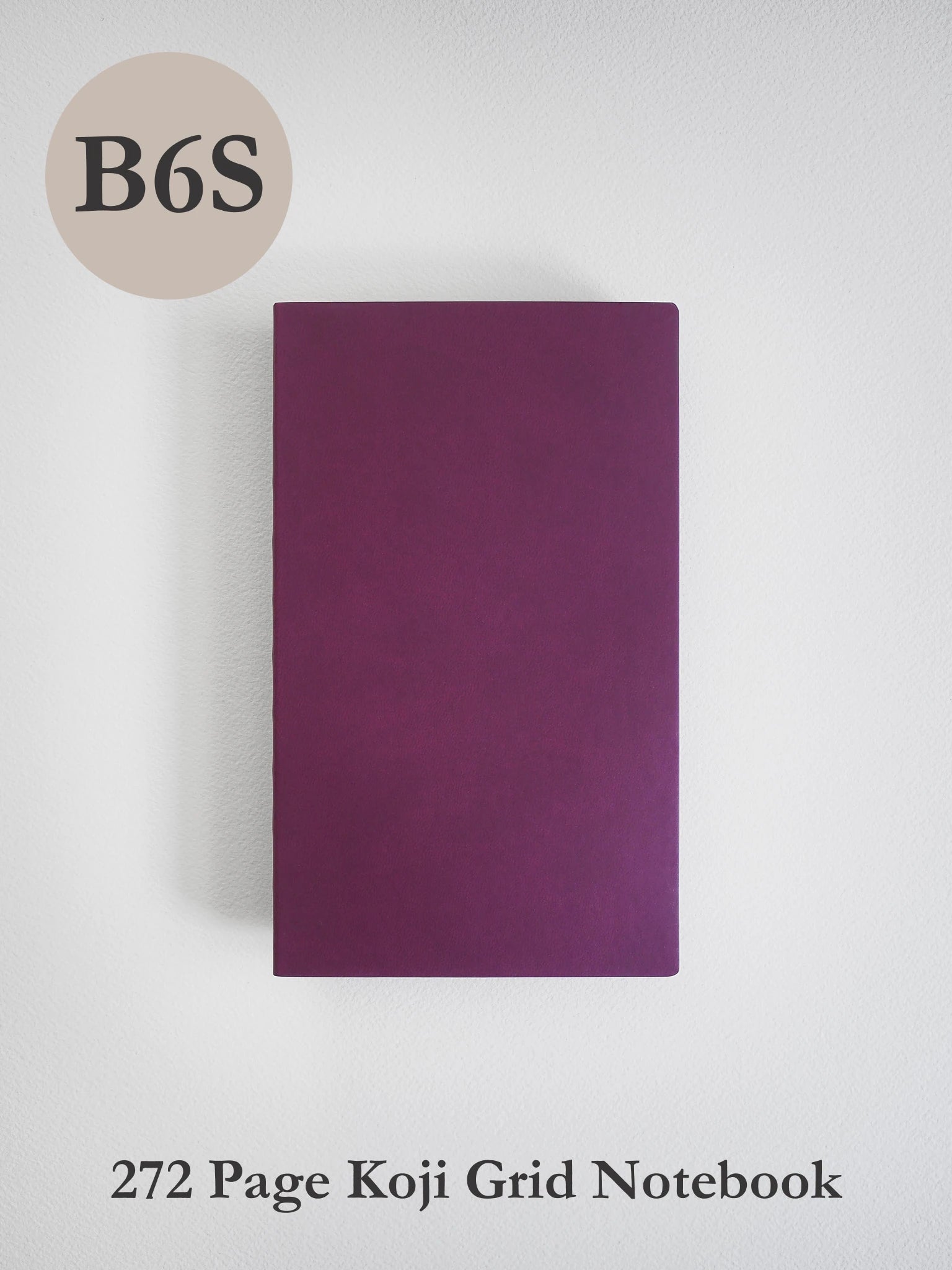 Purple notebook with 'B6S' label on a light gray background
#Color_Mulberry