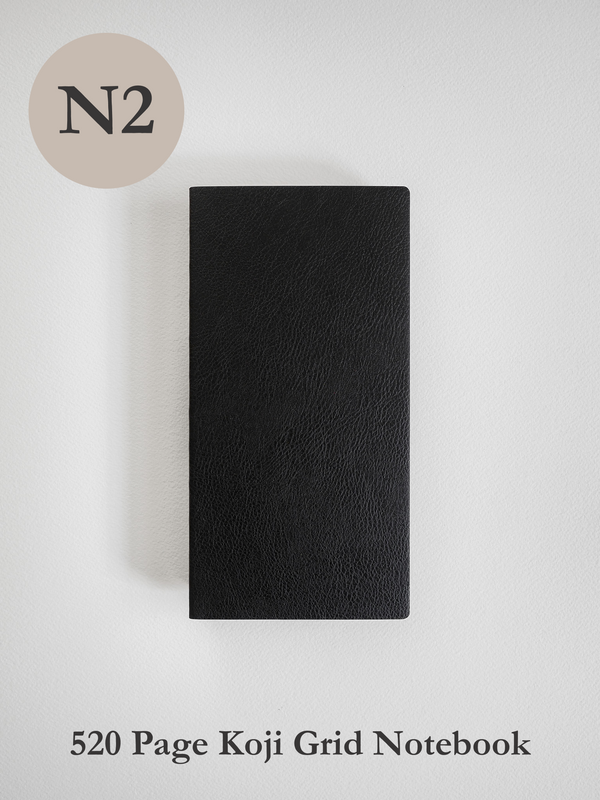 N2 520 Page Grid Notebook - Koji Paper