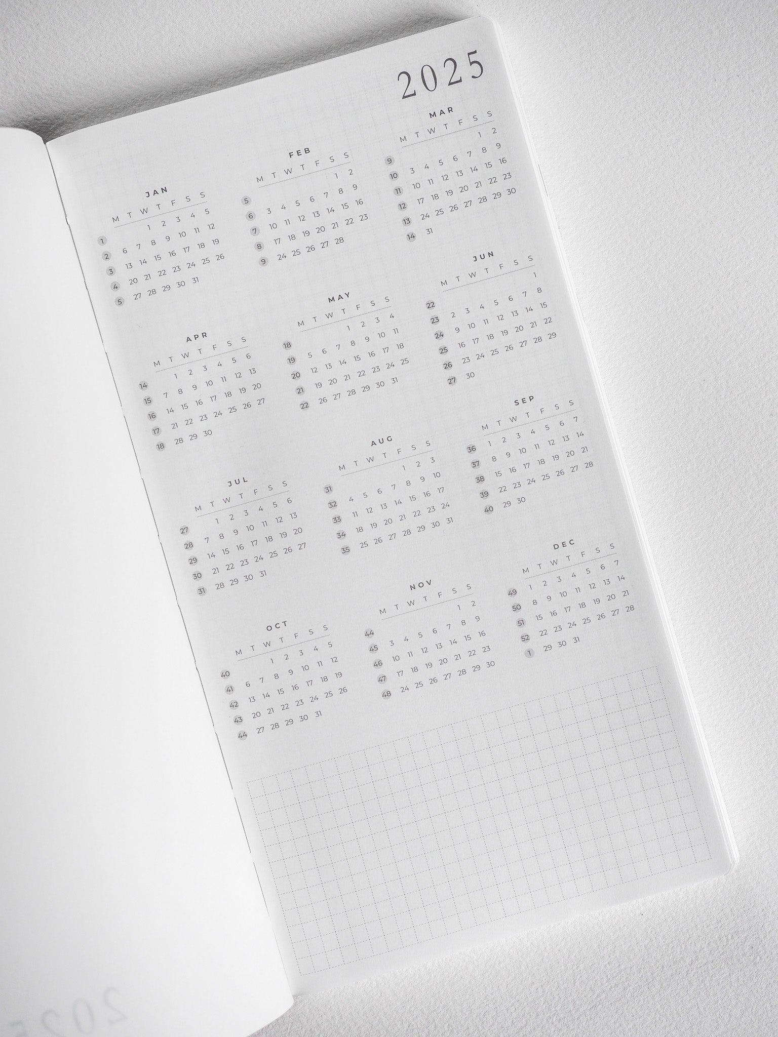 N1 Horizontal Weekly Part 2 Booklet (July-Dec) | 2025