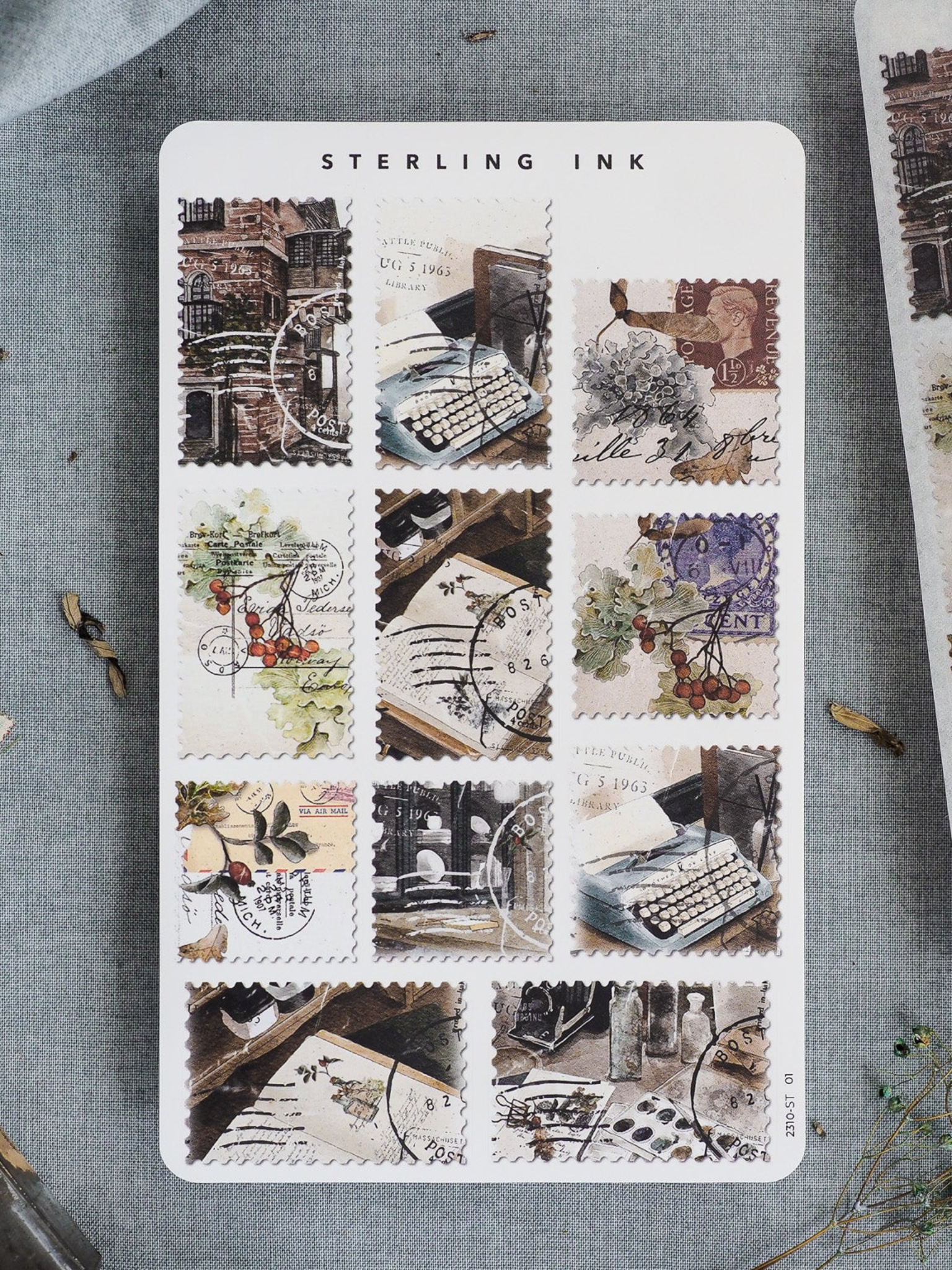 Stamps Sticker Set - January-December