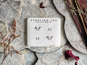 A set of clean white monthly planner tabs for February 2024, featuring elegant Sterling Ink branding for journal and bullet journal enthusiasts.
