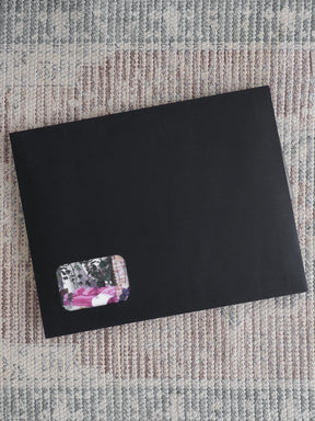 Vibrant February 2026 subscription kit featuring a tropical floral design palette of soft pink, deep green, and white accents.