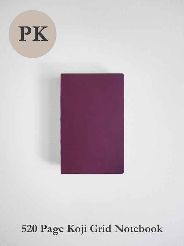 Pocket 520 Page Grid Notebook - Koji Paper