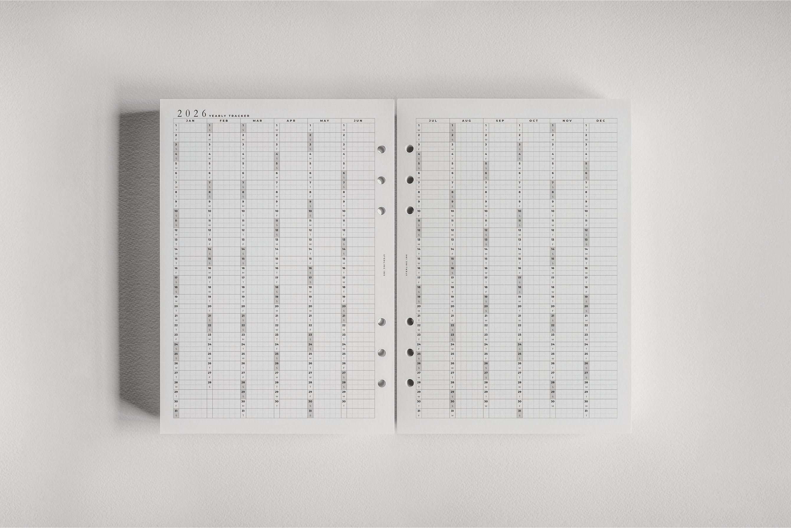 Monthly | 2026 Dated Planner Inserts
