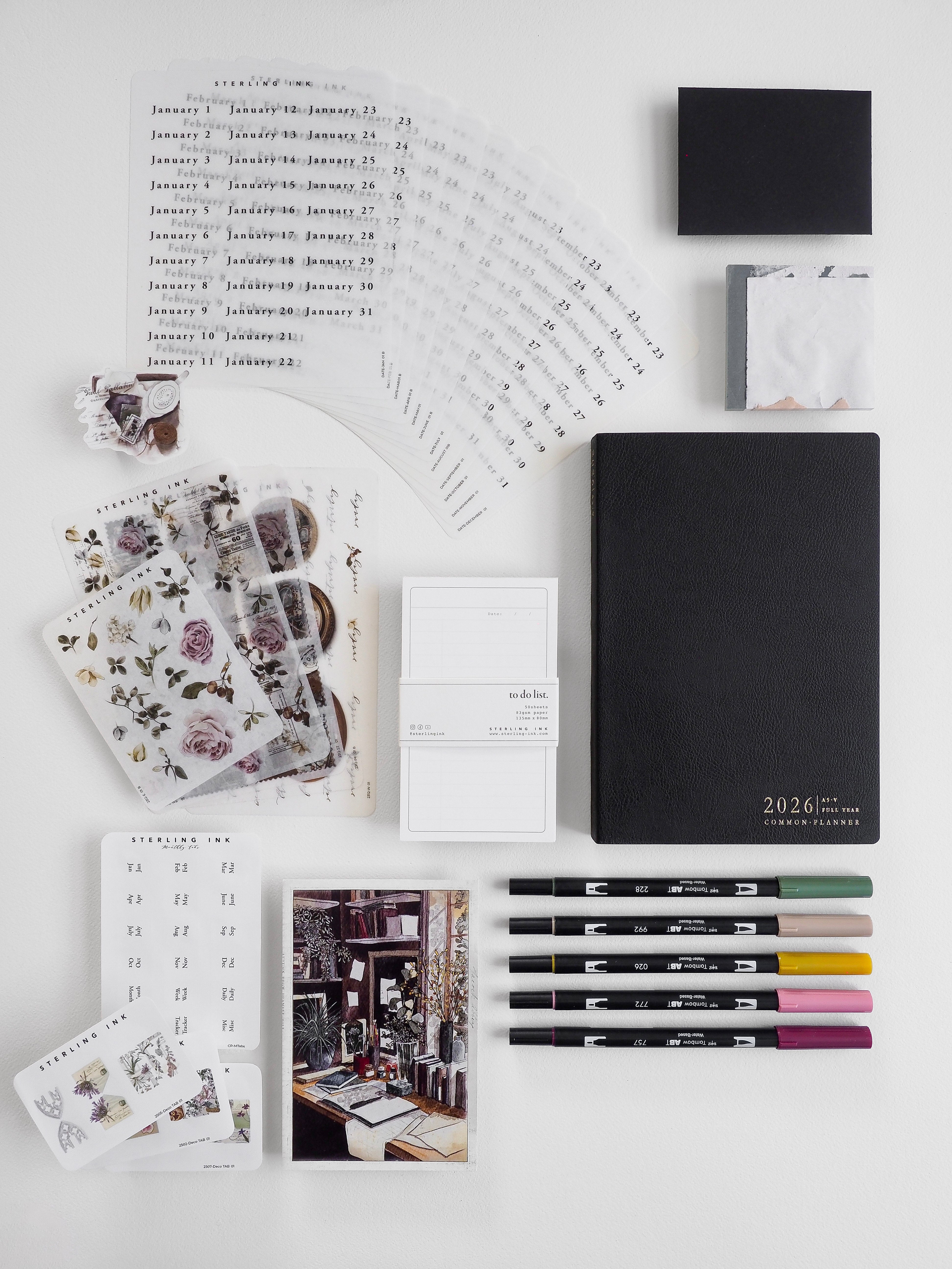 2026 Common Planner Bundle | A5 Vertical Full Year Common Planner