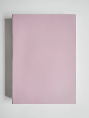 A minimalist, solid light pink rectangular box or book cover shown from a top-down perspective against a clean, light gray background.
#Color_Fairyfloss