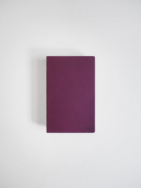 A dark purple rectangular notebook or book cover centered on a light gray background.
#Color_Mulberry