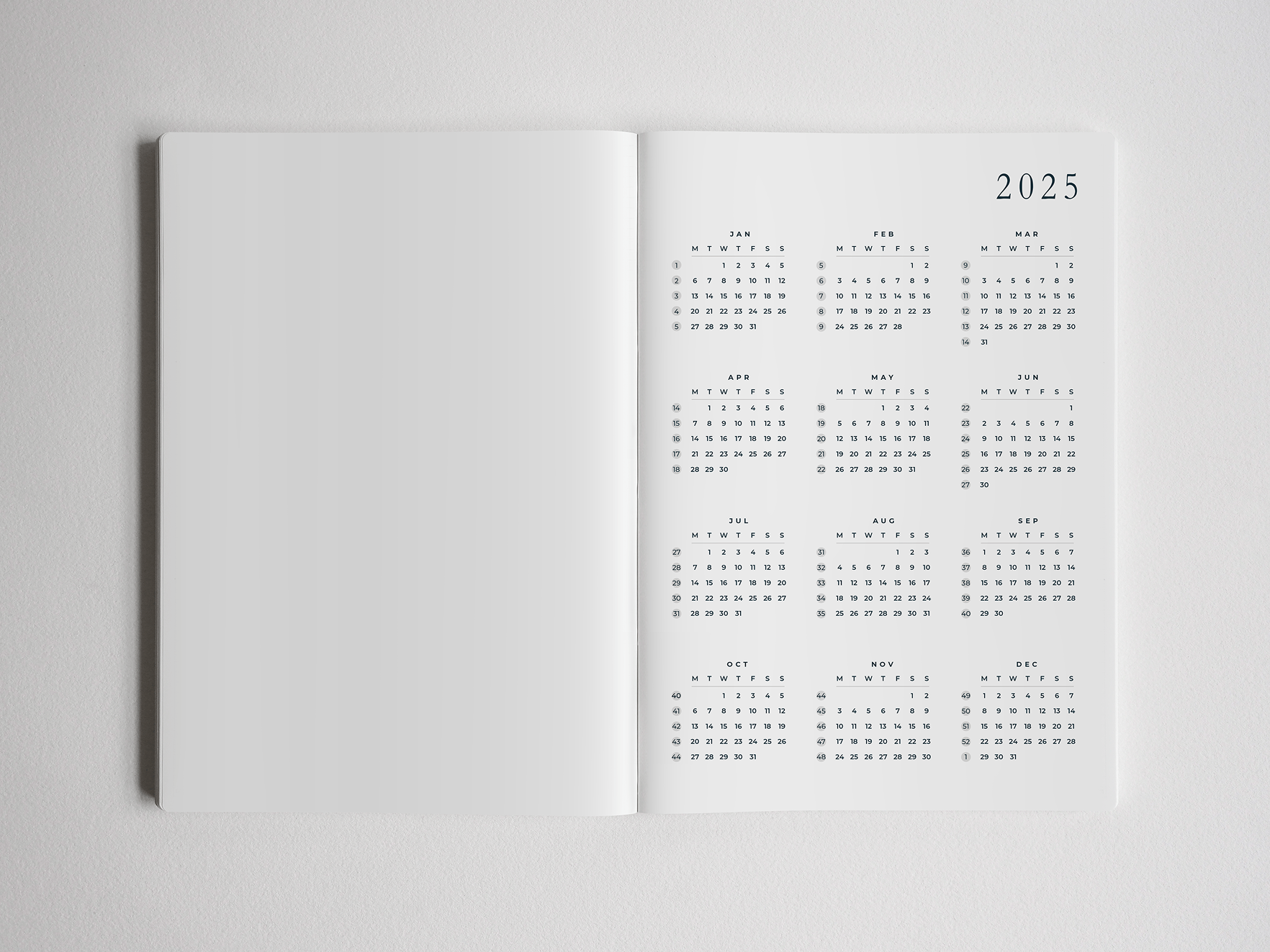 Yearly Calendar