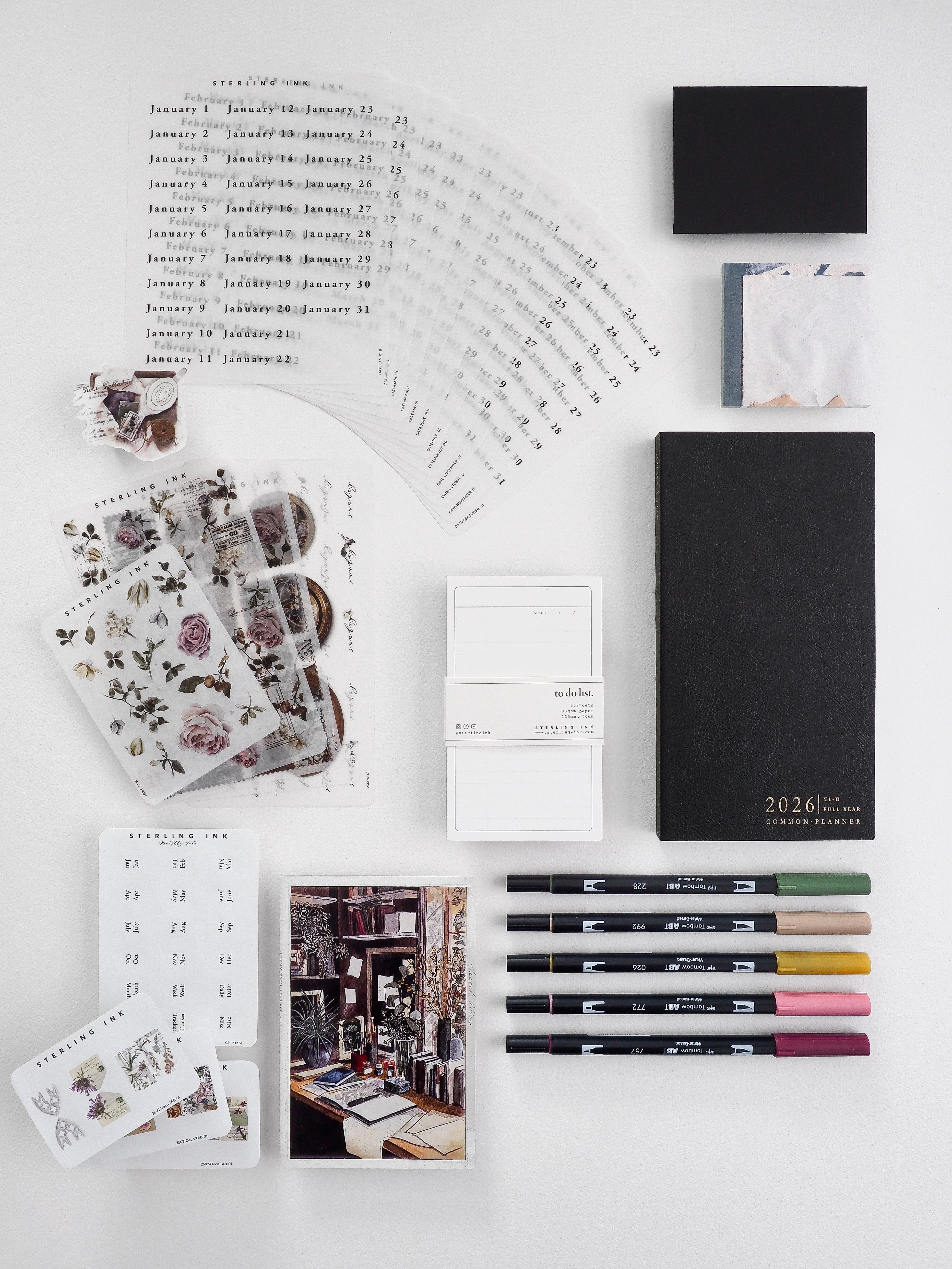 2026 Common Planner Bundle | N1 Horizontal Full Year Common Planner