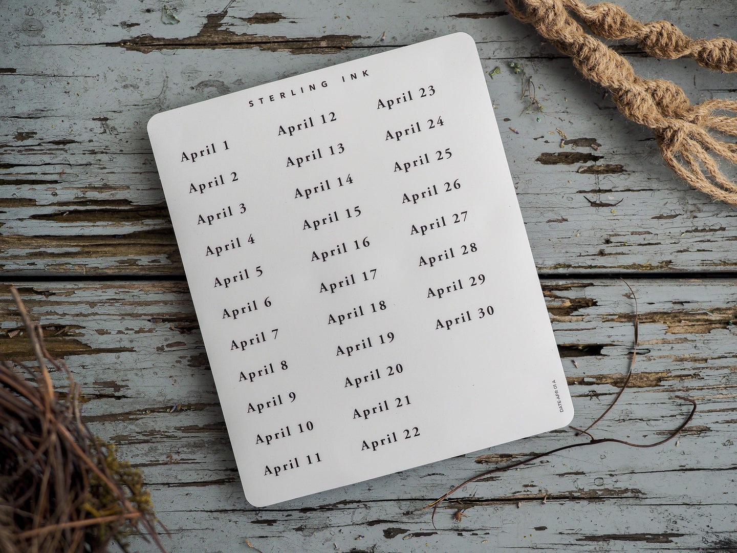 April Date Stickers - April 2023