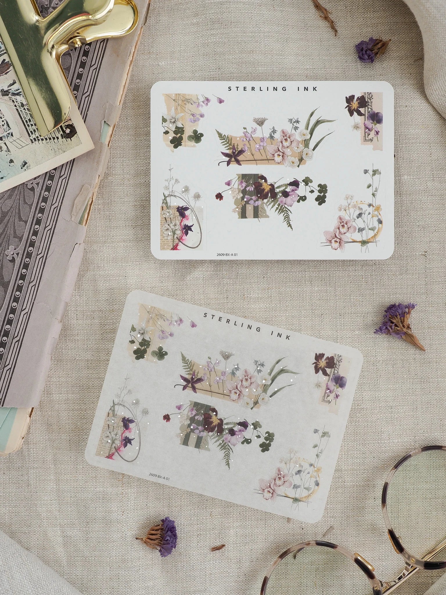 Edges and Corners Stickers (Silver Foil) - September 2026