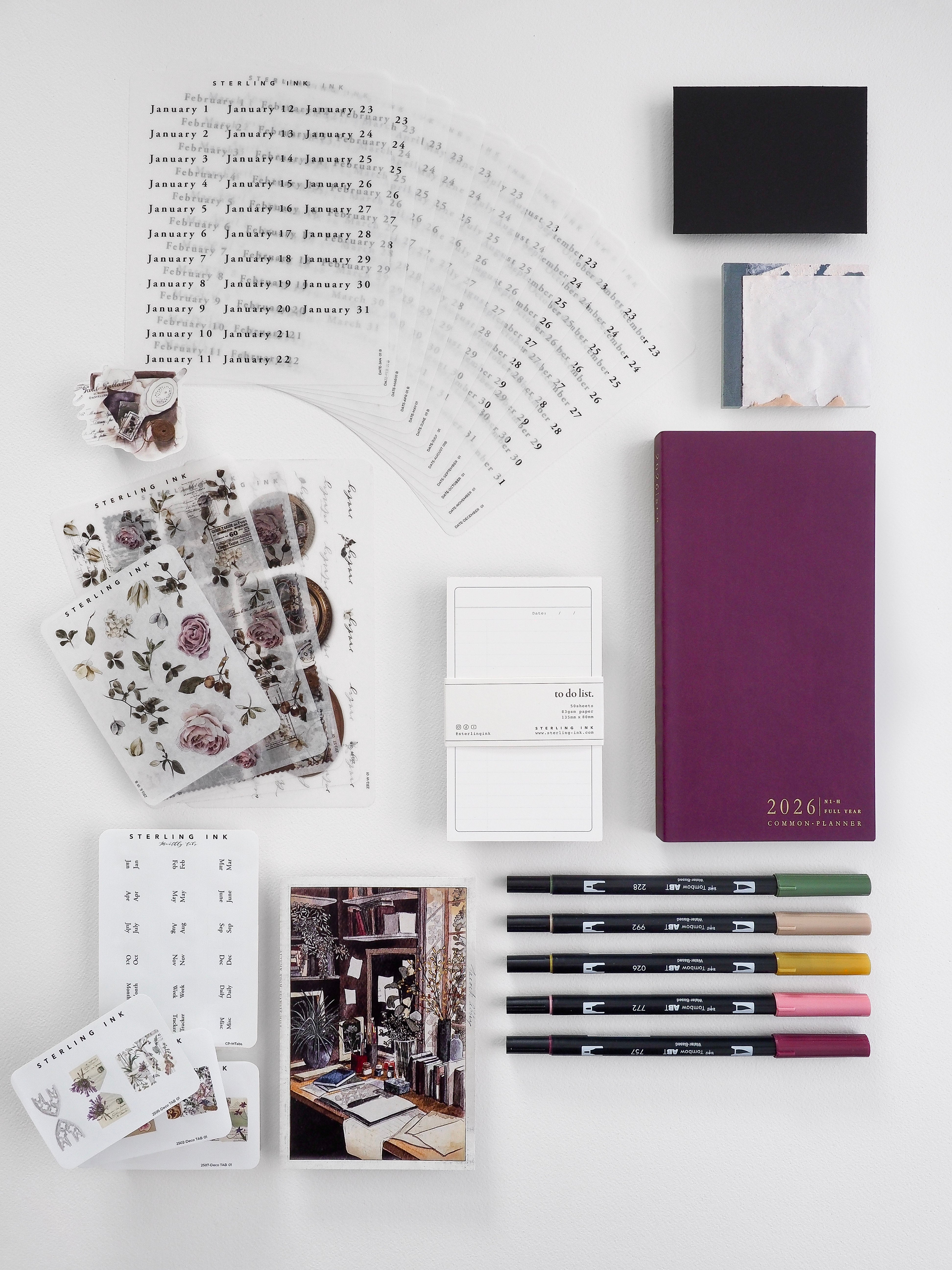 2026 Common Planner Bundle | N1 Horizontal Full Year Common Planner
