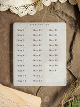 Load image into Gallery viewer, May Date Stickers - May 2025
