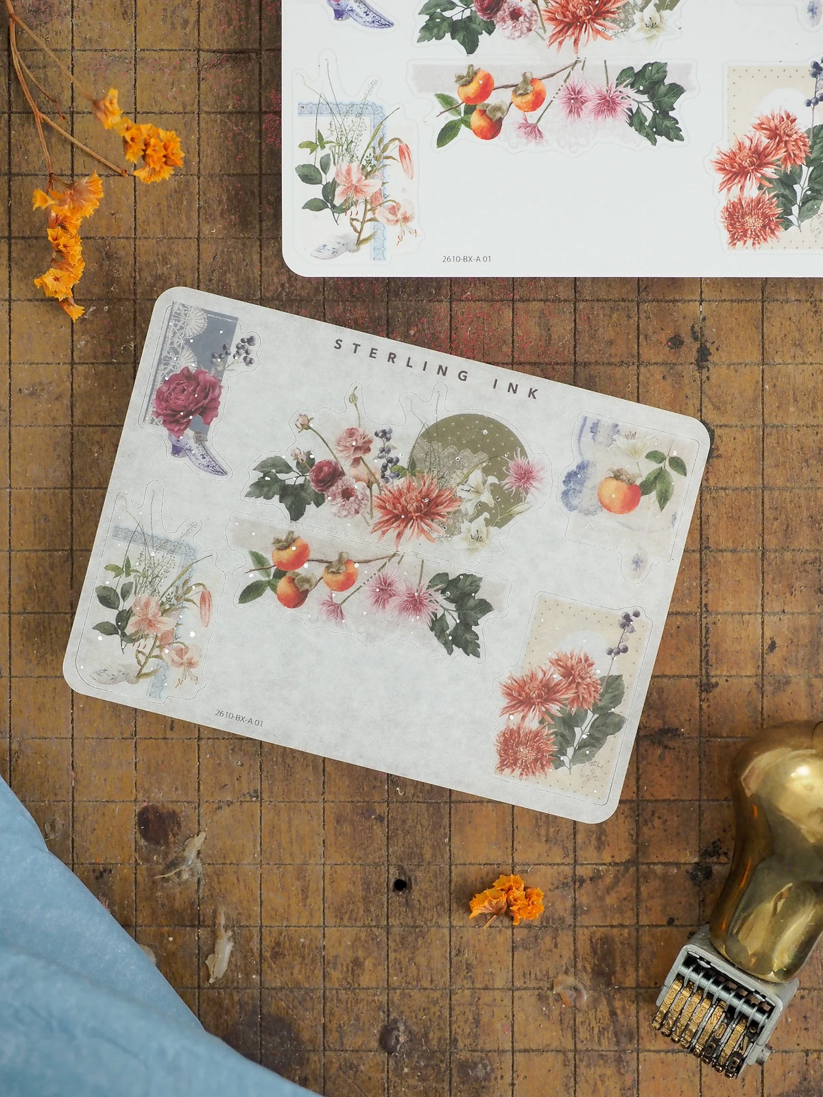 Edges and Corners Stickers (Silver Foil) - October 2026