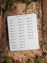 Load image into Gallery viewer, June Date Stickers - June 2025
