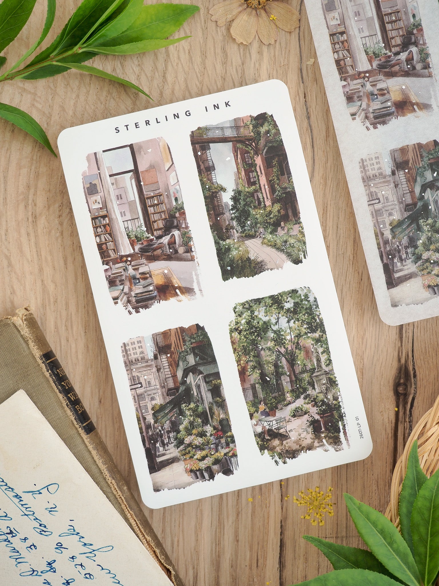 Large Illustration Stickers (Silver Foil) - July 2026