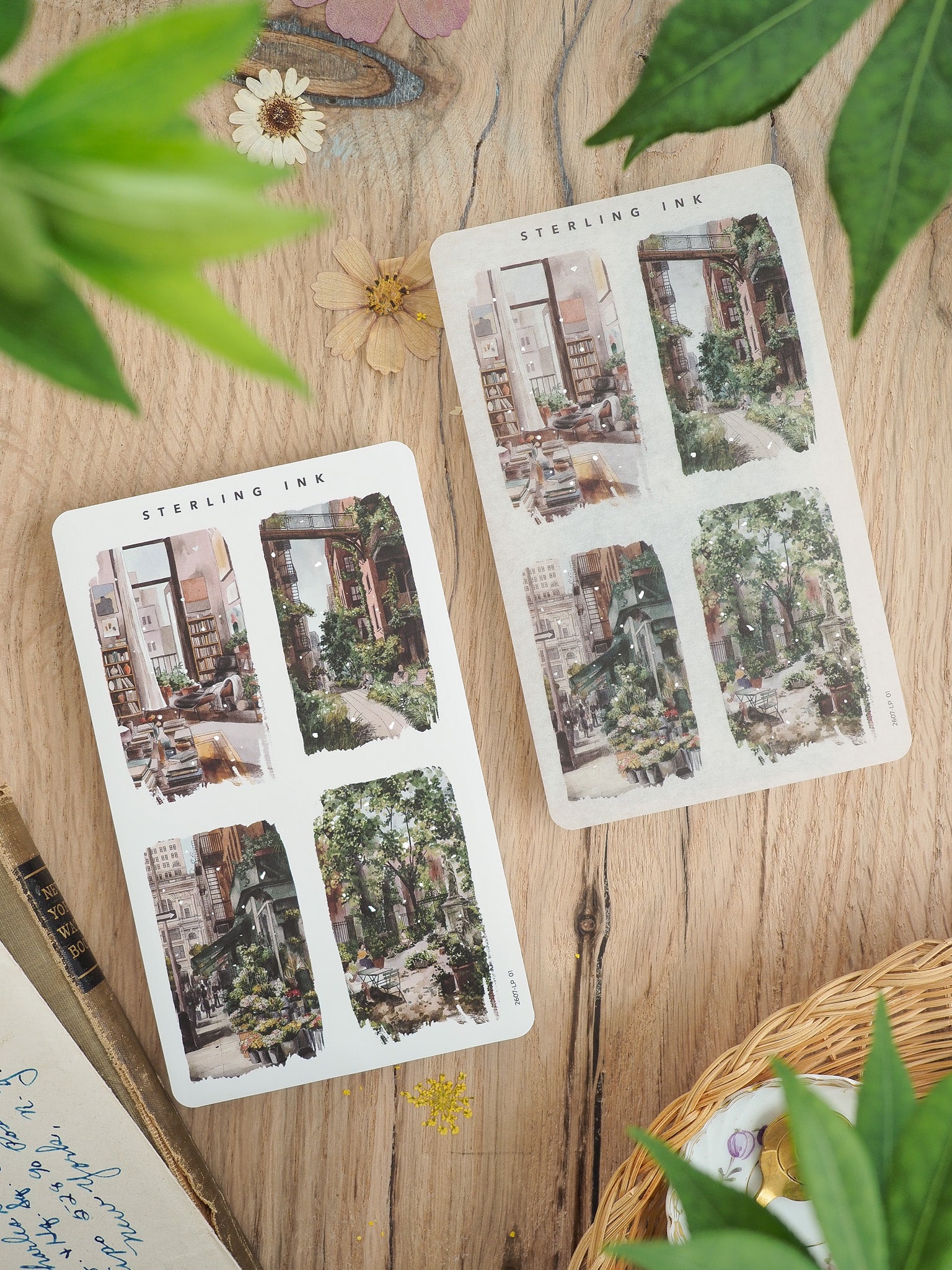 Large Illustration Stickers (Silver Foil) - July 2026