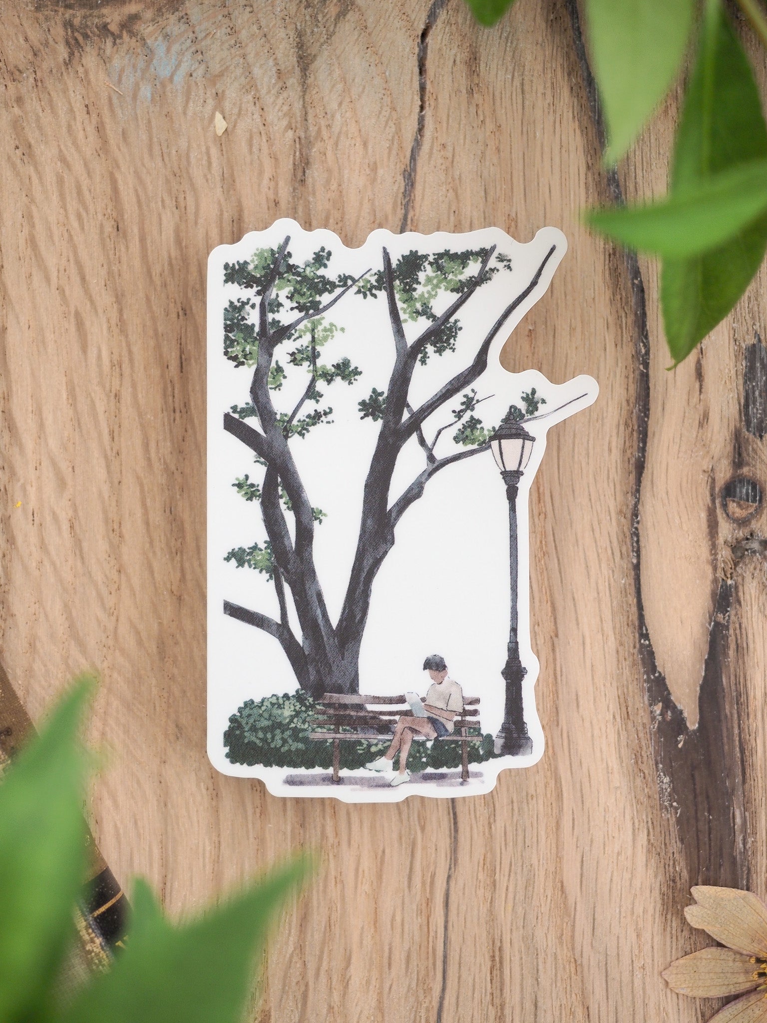 Vinyl Die-cut Stickers: Bench (Clear Vinyl) - July 2026