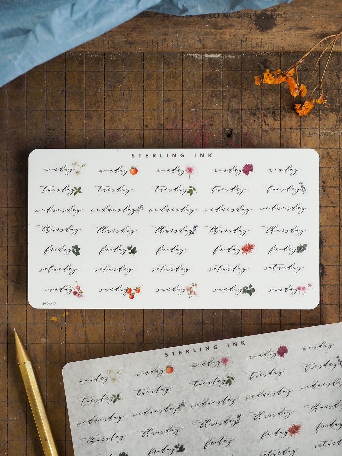 Weekday Stickers - October 2026