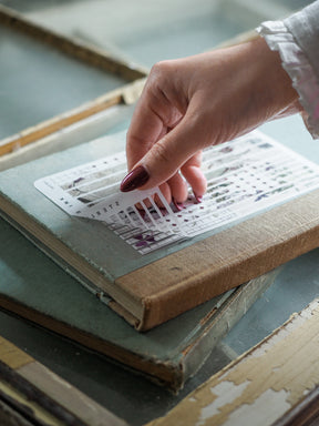 Thin patterned strips for journaling, featuring month-specific designs and dates for July 2025.