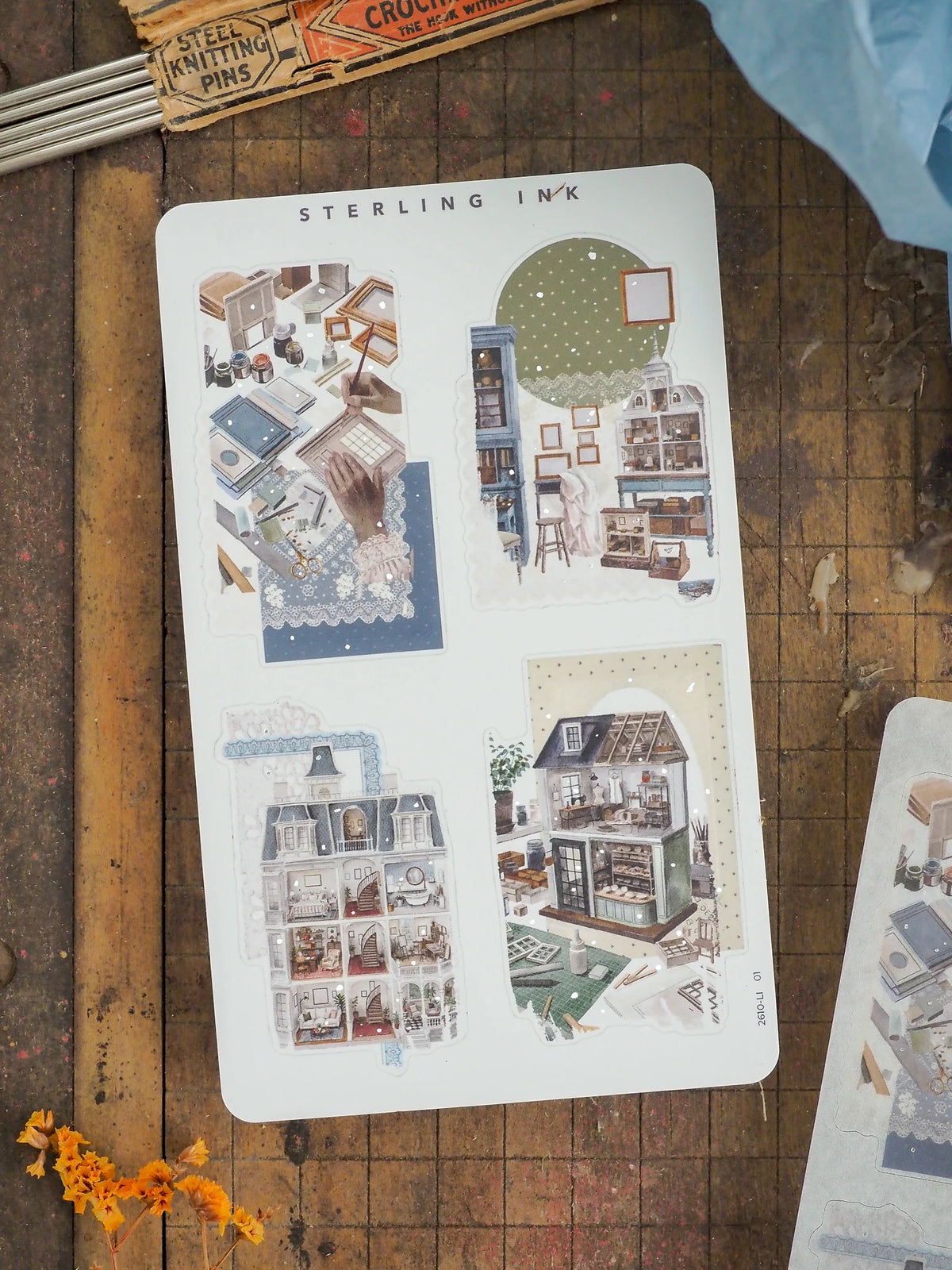 Collage Stickers (Silver Foil) - October 2026