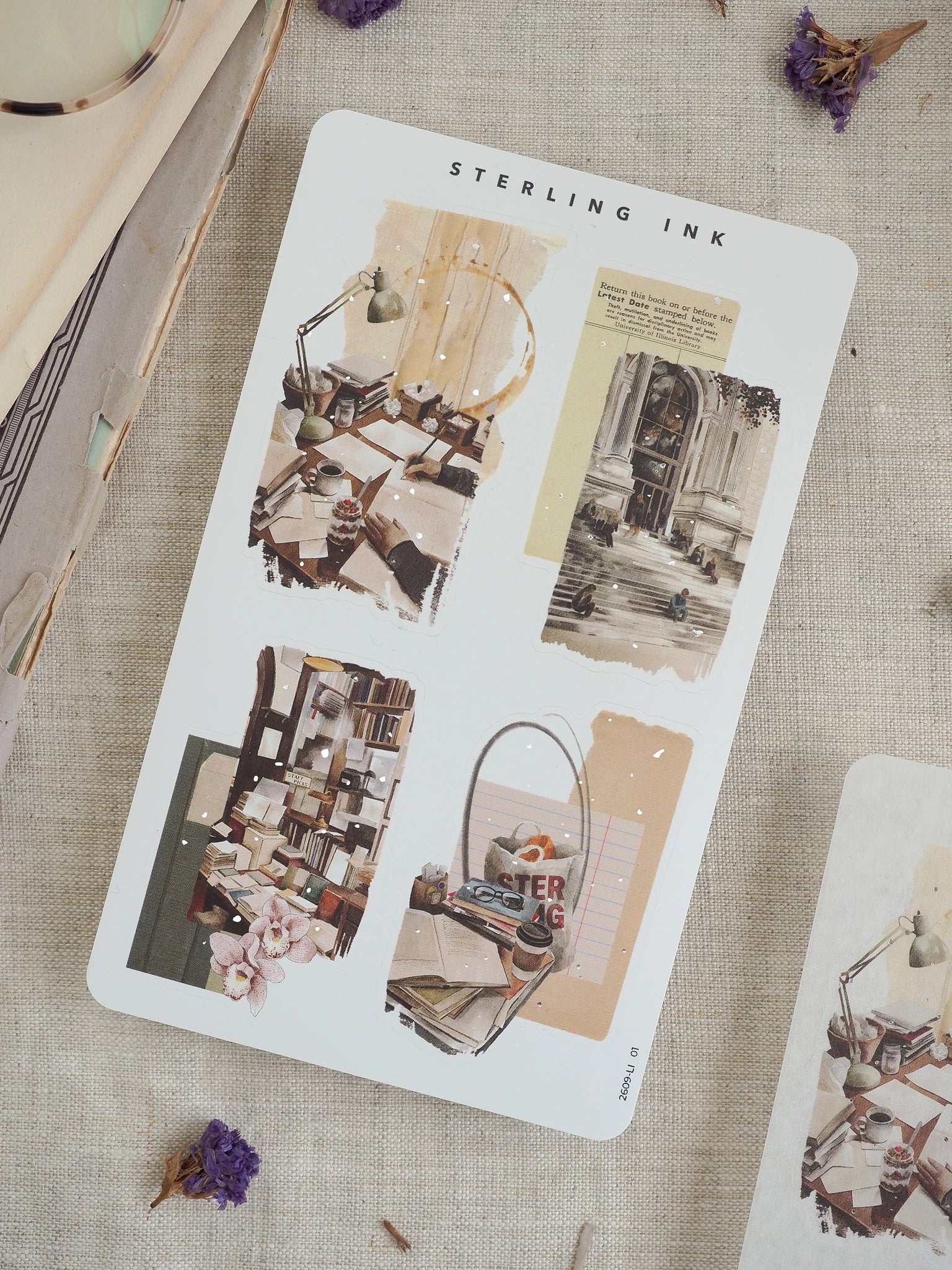 Collage Stickers (Silver Foil) - September 2026