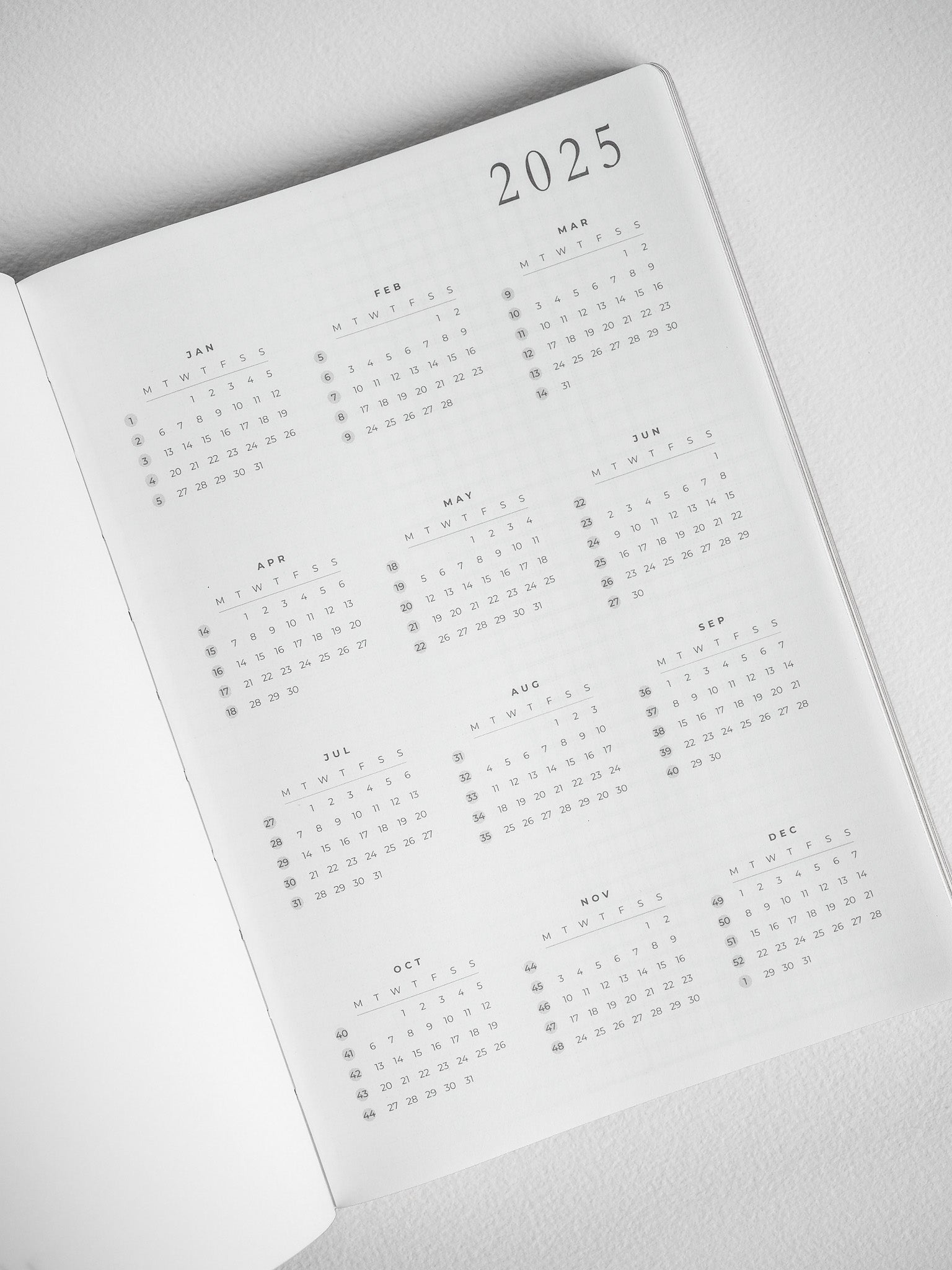 B6 Half Year Part 2 (July-December) | 2025 Common Planner