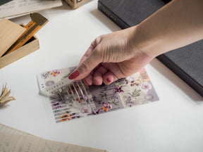 September 2024 planner stickers adorned with soft floral patterns, delicate greenery, and muted botanical illustrations for journaling.