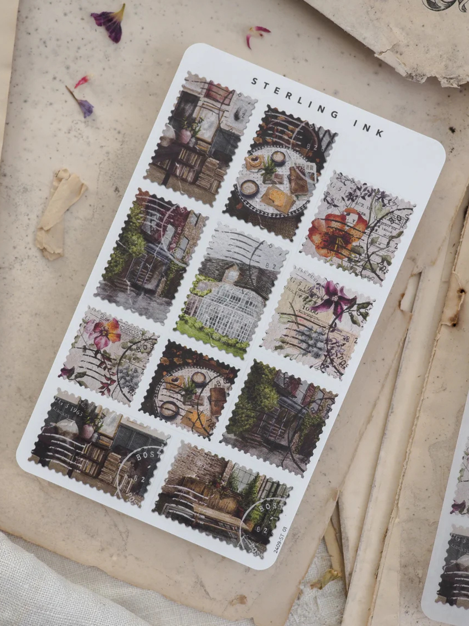 Stamps Sticker Set - January-December