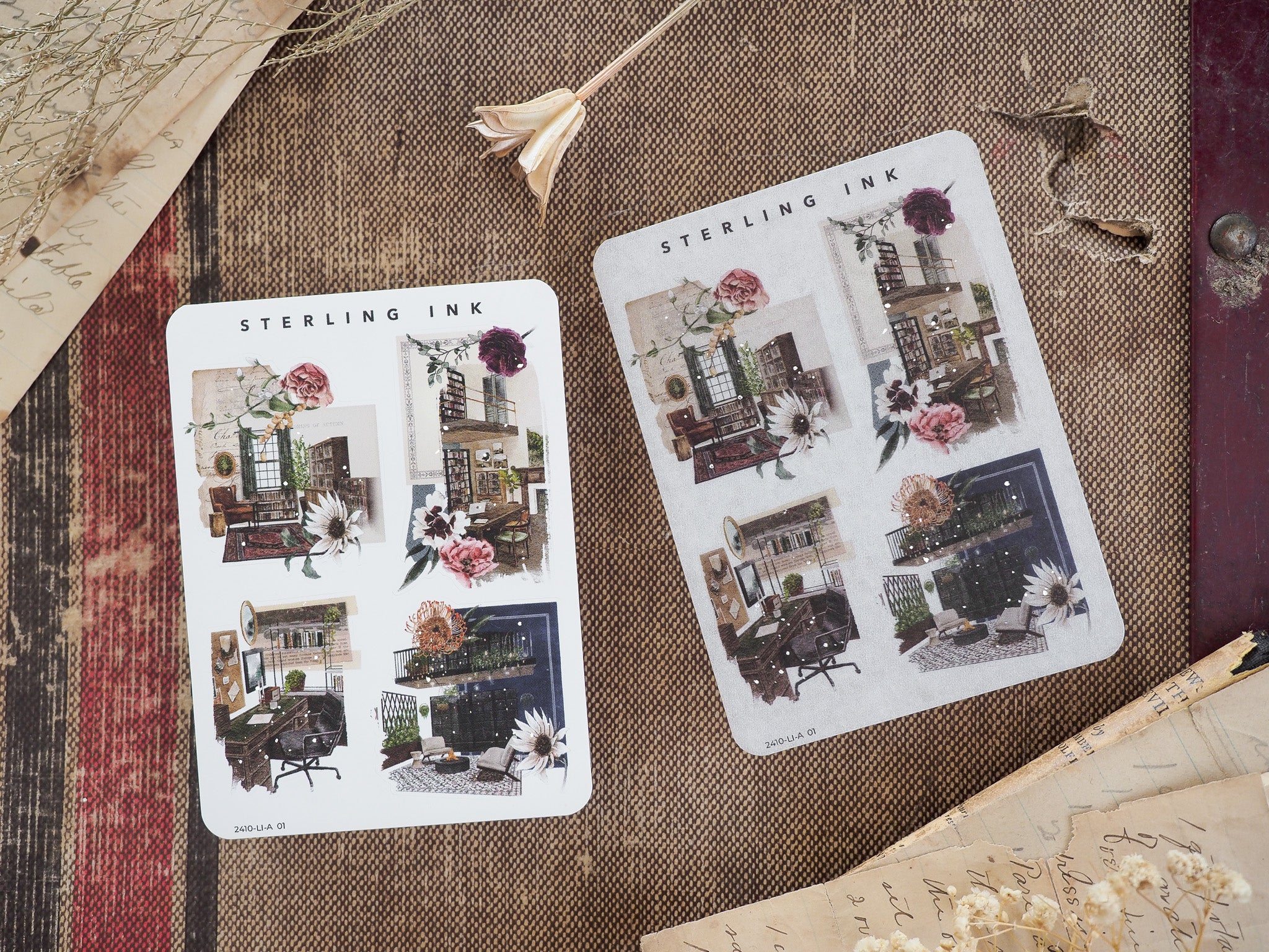 Large Icon Stickers (Silver Foil) - October 2024