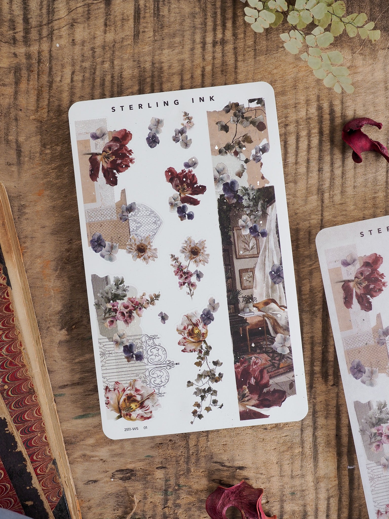 Washi Strip Stickers (Silver Foil) - November 2025