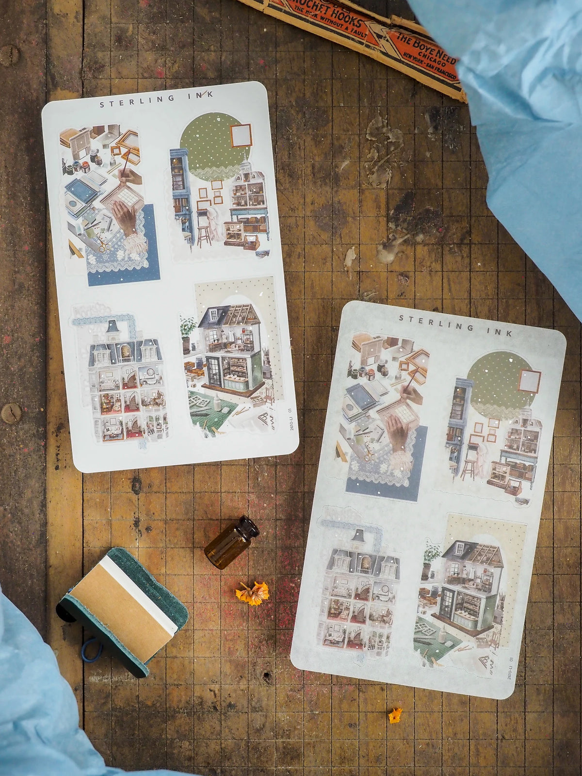 Collage Stickers (Silver Foil) - October 2026