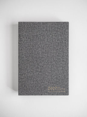 2027 A5 Daily Full year planner interior layout in Tweed #color_tweed
