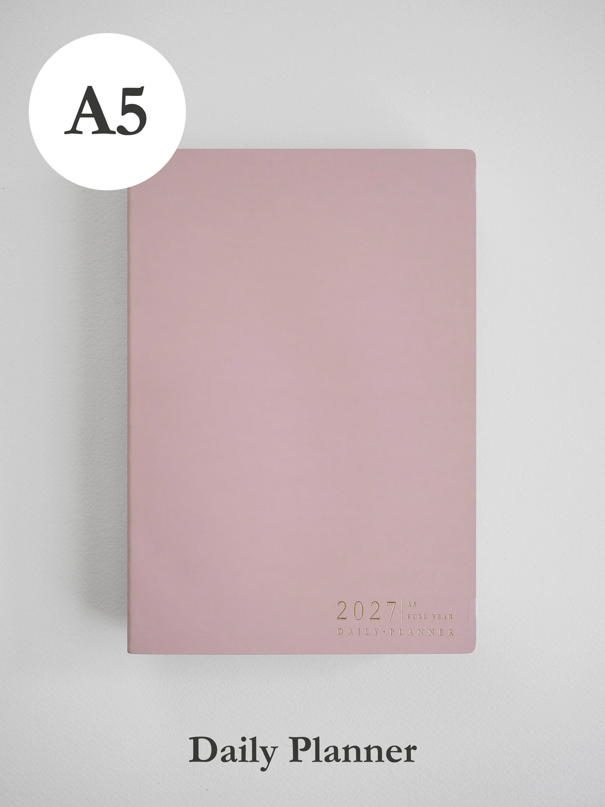 2027 A5 Daily Daily planner front cover in Fairy Floss #color_fairyfloss