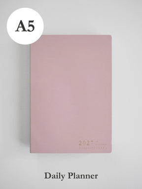 2027 A5 Daily Daily planner front cover in Fairy Floss #color_fairyfloss
