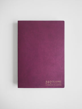 2027 A5 Horizontal Compact planner interior layout in Mulberry #color_mulberry