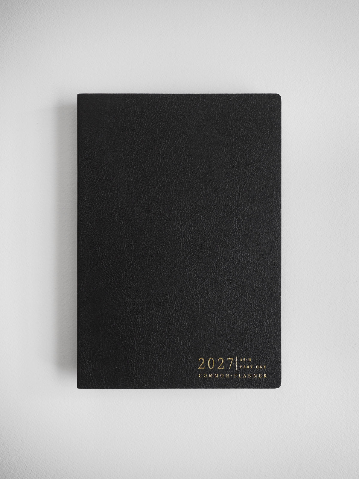 2027 A5 Horizontal Half year part 1 planner interior layout in Onyx #color_onyx