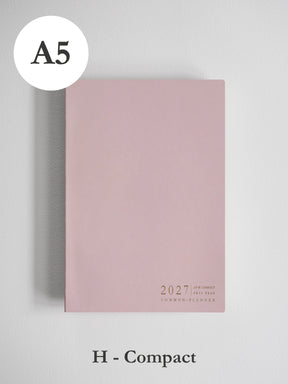 2027 A5 Horizontal Compact planner front cover in Fairy Floss #color_fairyfloss