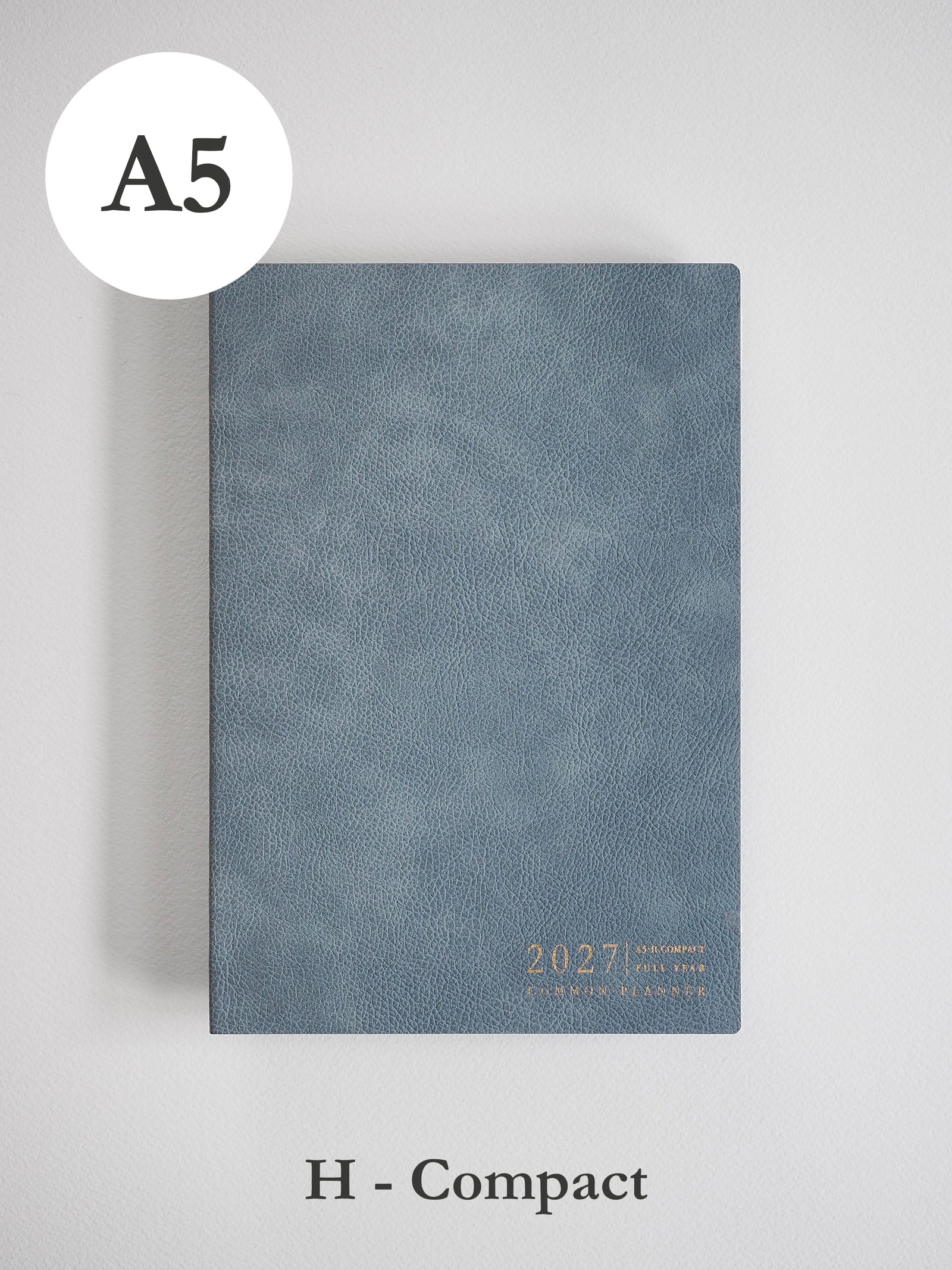 2027 A5 Horizontal Compact planner front cover in Mist #color_mist