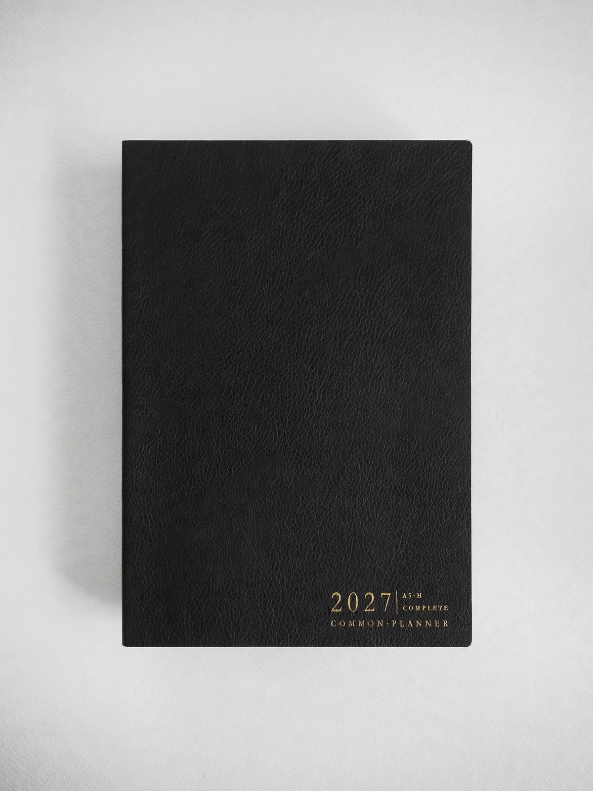 2027 A5 Horizontal Complete planner interior layout in Onyx #color_onyx