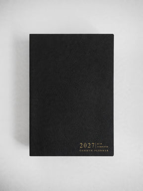 2027 A5 Horizontal Complete planner interior layout in Onyx #color_onyx