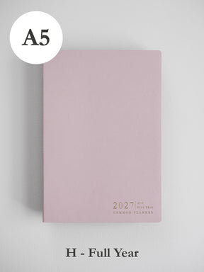 2027 A5 Horizontal Full year planner front cover in Fairy Floss #color_fairyfloss