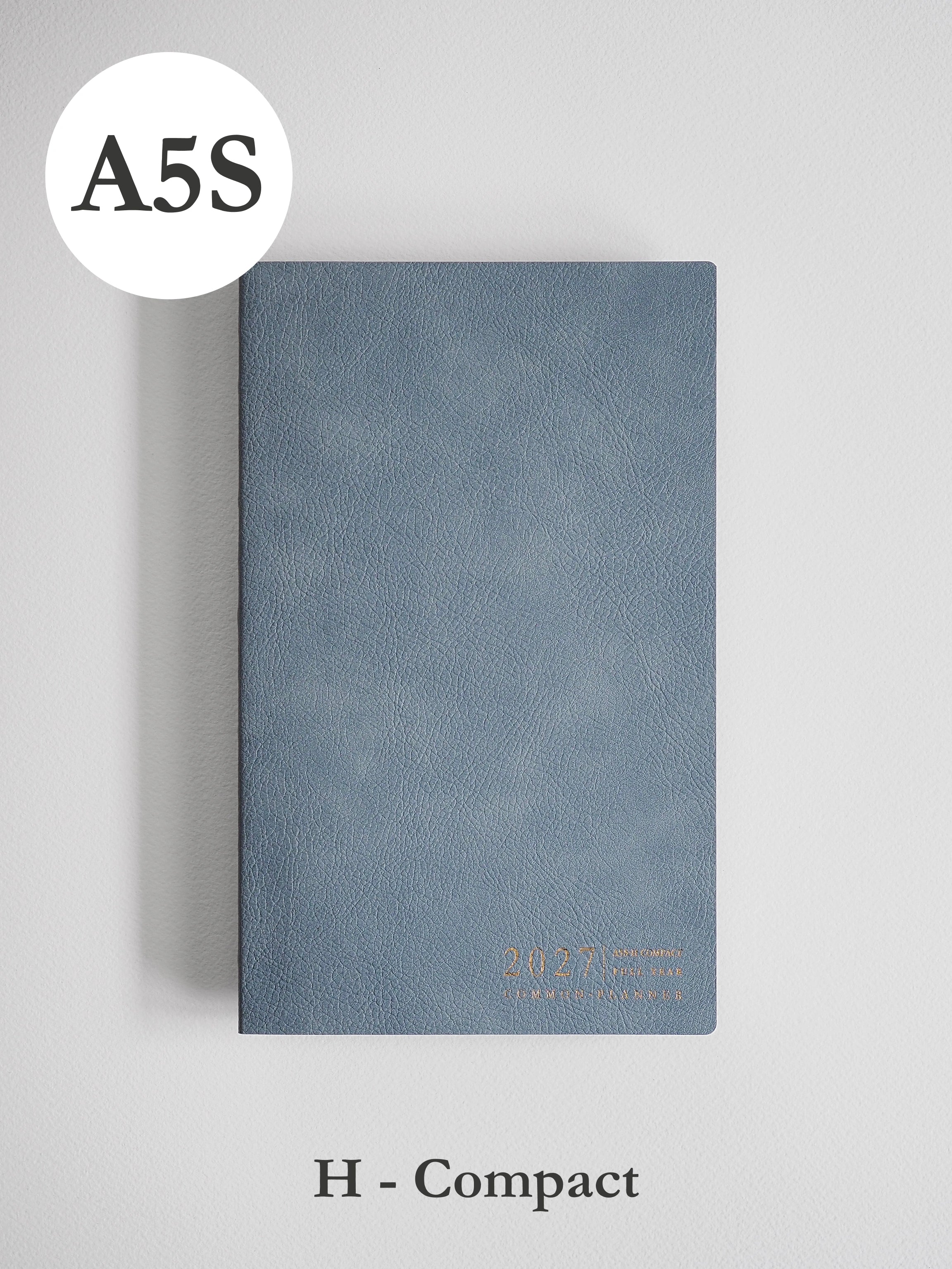 2027 A5S Horizontal Compact planner front cover in Mist #color_mist