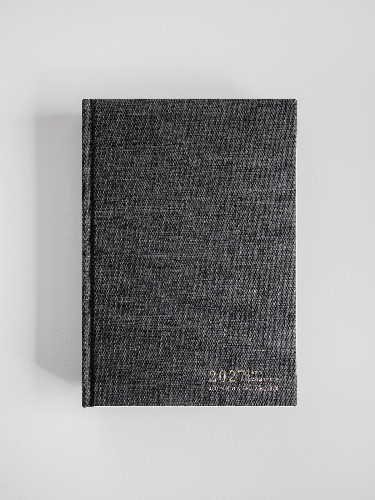 2027 A5 Vertical Complete planner interior layout in Charcoal #color_charcoal