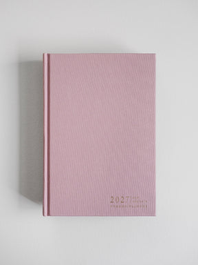 2027 A5 Vertical Complete planner interior layout in Seashell #color_seashell