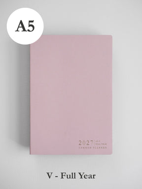 2027 A5 Vertical Full year planner front cover in Fairy Floss #color_fairyfloss