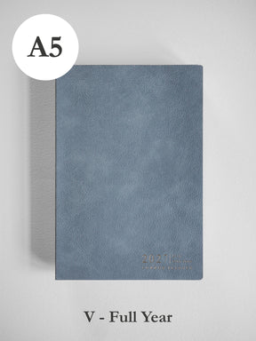 2027 A5 Vertical Full year planner front cover in Mist #color_mist